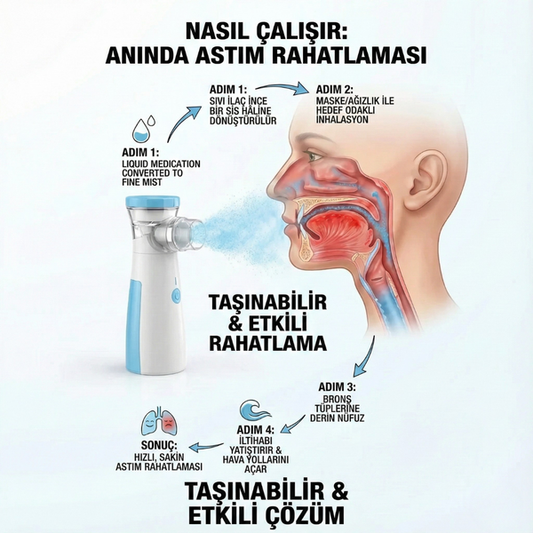 Aeris-X Taşınabilir Mini Nebülizatör